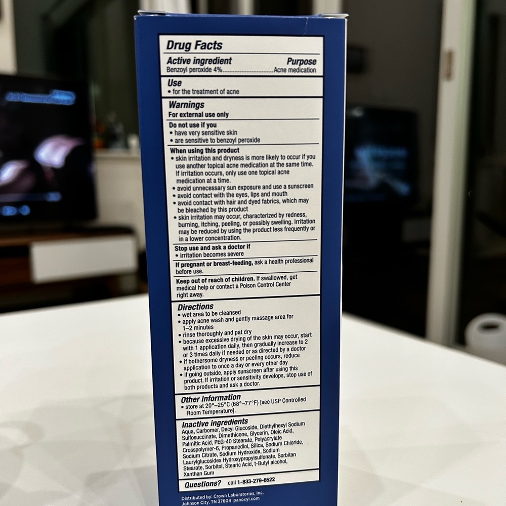 PanOxyl Acne Creamy Wash for Face & Body (SEALED) - Picture 5 of 6
